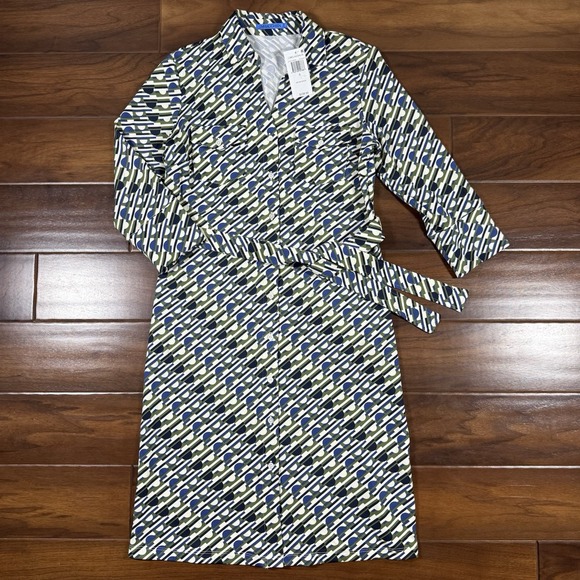 J. McLaughlin‎ Women's Size Small Brynn Jersey Knit Belted Shirt Dress $238 - Picture 1 of 10